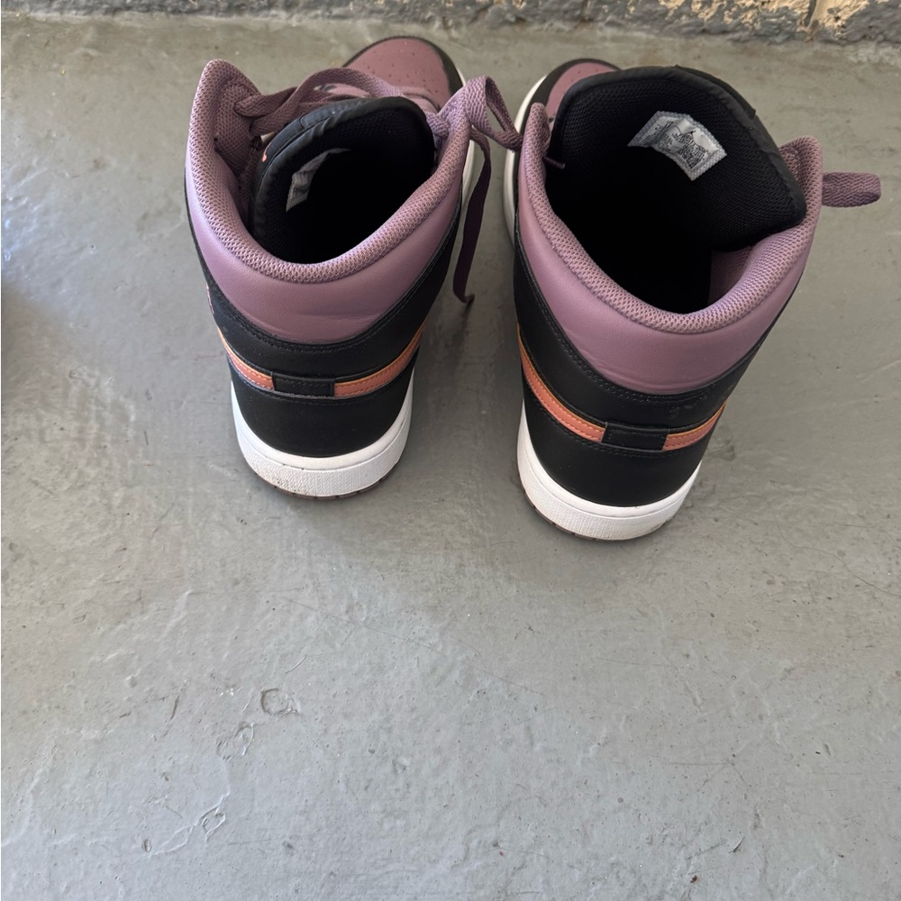 Jordan Black and Pink Sneakers